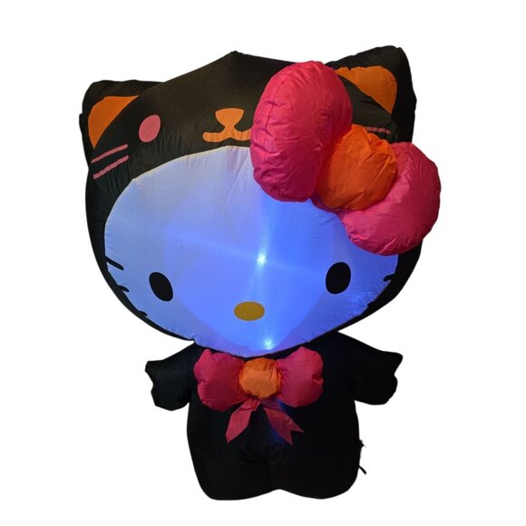 HELLO KITTY SANRIO HALLOWEEN AIR BLOWN INFLATABLE 4.2FT GEMMY 2023- USED - Picture 2 of 10